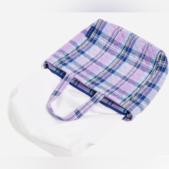 VERA BRADLEY Amethyst Plaid Lunch Tote - Picture 7 of 7